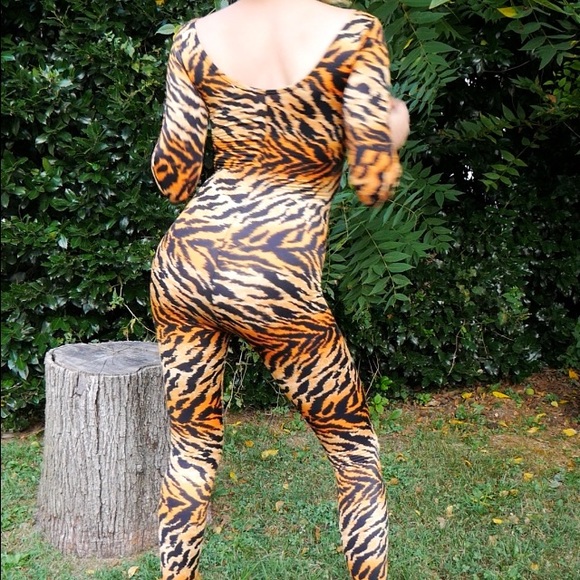 Tiger Print Catsuit - Picture 6 of 11